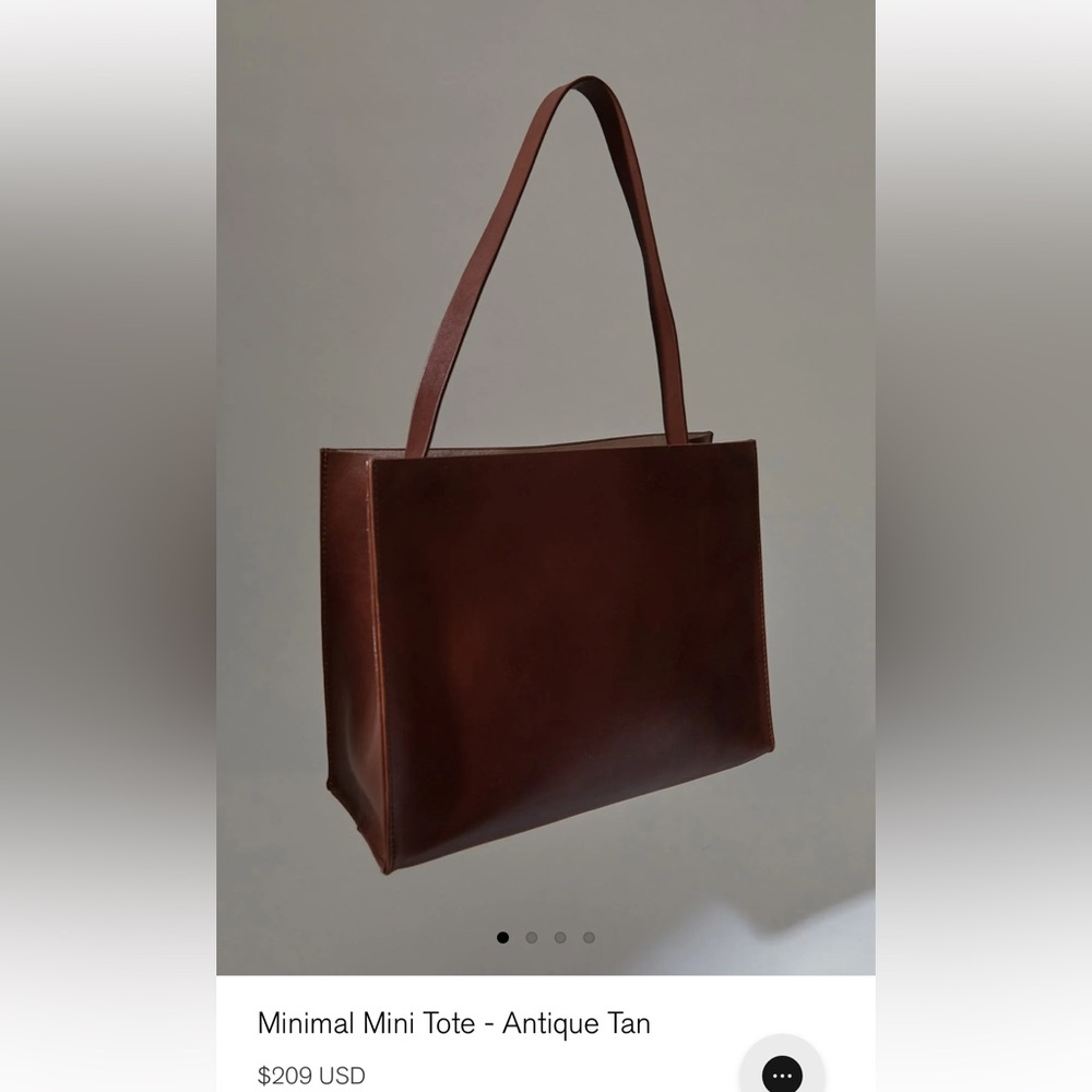 St. Agni Minimal Mini Tote - Antique Tan